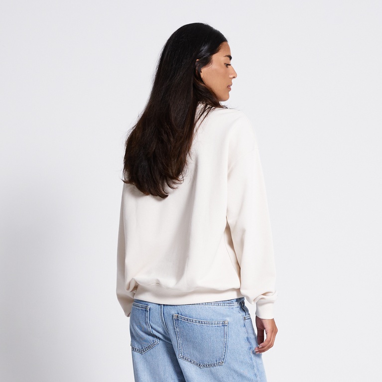 Half zip sweatshirt "Maja" Ivory